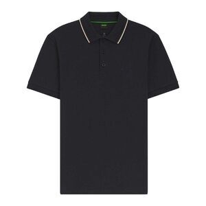 Boss Mens Pique Collared Polo Shirt / Dark Blue